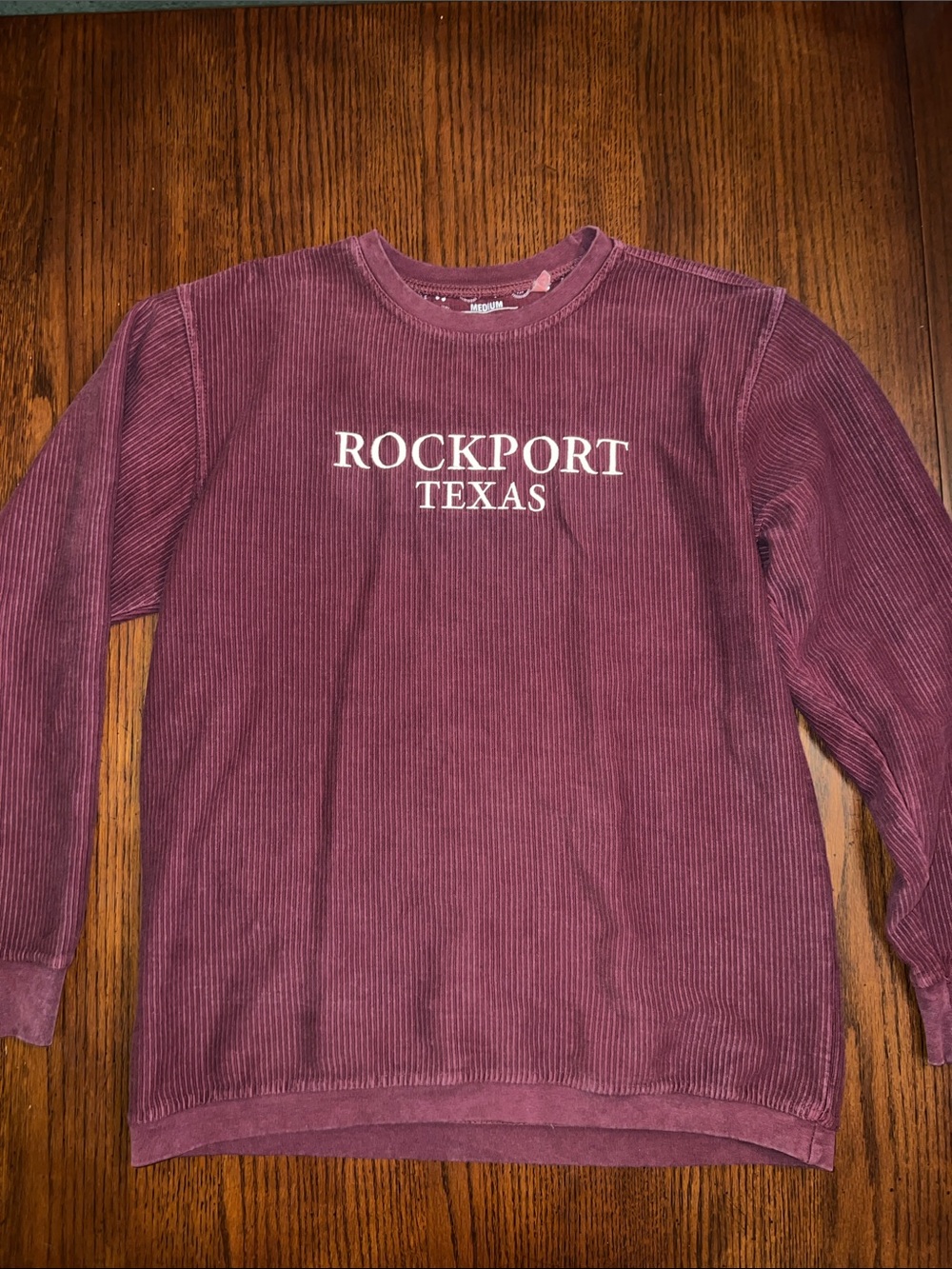 Rockport Texas Corduroy Crewneck